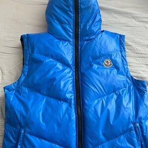 Moncler Puffer Vest Royal Blue & Black